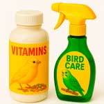 Витамины и уход для птиц